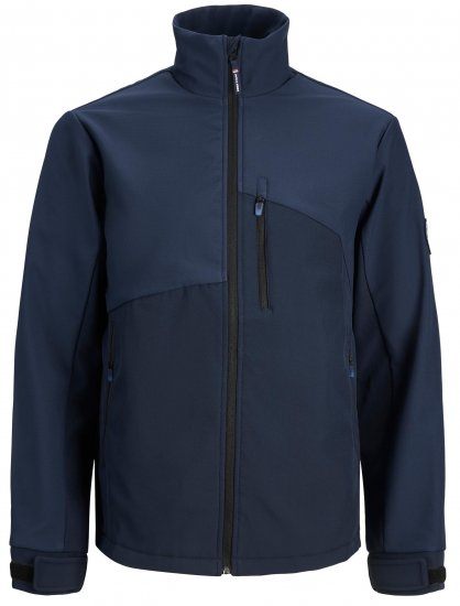 jack & Jones JCOARC Softshell Jacket Navy - Didelės vyriškos striukės - Didelės vyriškos striukės