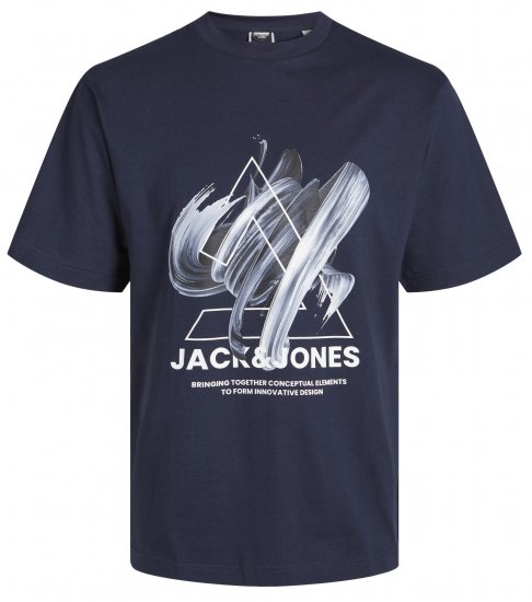 Jack & Jones JCOTINT T-Shirt Navy Blazer - Marškinėliai - Marškinėliai - 2XL-14XL