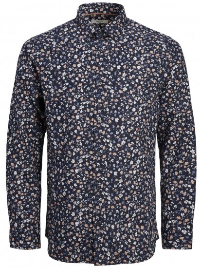 Jack & Jones JPRBLANORDIC LS Shirt Night Sky - Marškiniai - Marškiniai - 2XL-8XL