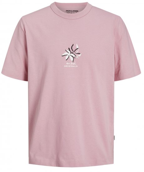 Jack & Jones JOREASTER ACTIVITY T-Shirt Pink Nectar - Marškinėliai - Marškinėliai - 2XL-14XL