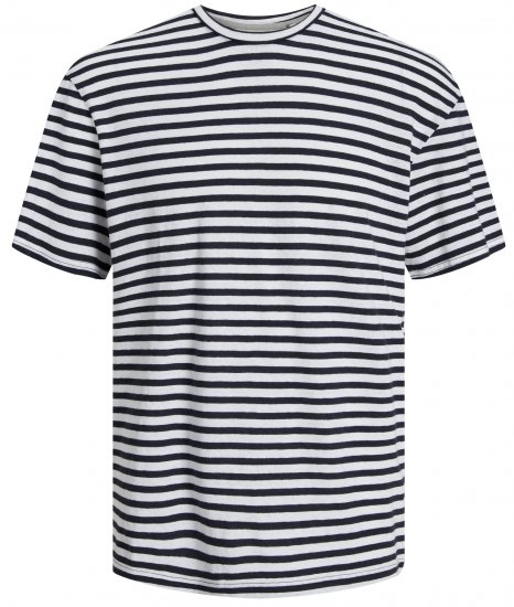 Jack & Jones JPRCC SOFT Linen Blend T-Shirt Night Sky - Marškinėliai - Marškinėliai - 2XL-14XL