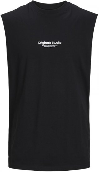 Jack & Jones VESTERBRO Sleeveless T-Shirt Black - Marškinėliai - Marškinėliai - 2XL-14XL
