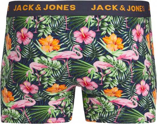 Jack & Jones JACPINK FLAMINGO TRUNKS 5 PACK Navy Blazer - Apatinis trikotažas ir plaukimo apranga - Apatinis trikotažas - 2XL-8XL