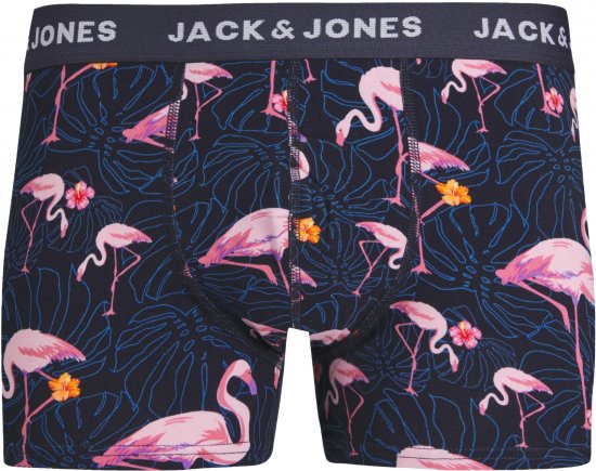 Jack & Jones JACPINK FLAMINGO TRUNKS 5 PACK Navy Blazer - Apatinis trikotažas ir plaukimo apranga - Apatinis trikotažas - 2XL-8XL