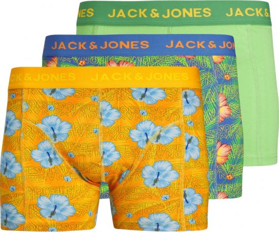 Jack & Jones JACHAWAII TRUNKS 3 PACK Palace Blue - Apatinis trikotažas ir Plaukimo apranga - Apatinis trikotažas - 2XL-8XL
