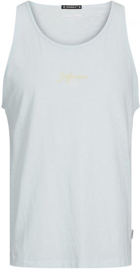 Jack & Jones JORARUBA BRANDING TANK TOP Skylight - Marškinėliai - Marškinėliai - 2XL-14XL