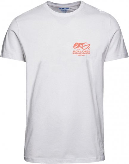 Jack & Jones JORARUBA TEE SS CREW NECK Brighter White - Marškinėliai - Marškinėliai - 2XL-14XL