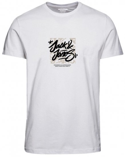 Jack & Jones JORSEQUOIA T-Shirt Bright White - Marškinėliai - Marškinėliai - 2XL-14XL