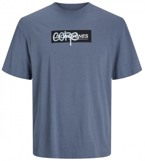 Jack & Jones JCOSUMMER PRINT T-Shirt Flint Stone - Marškinėliai - Marškinėliai - 2XL-14XL