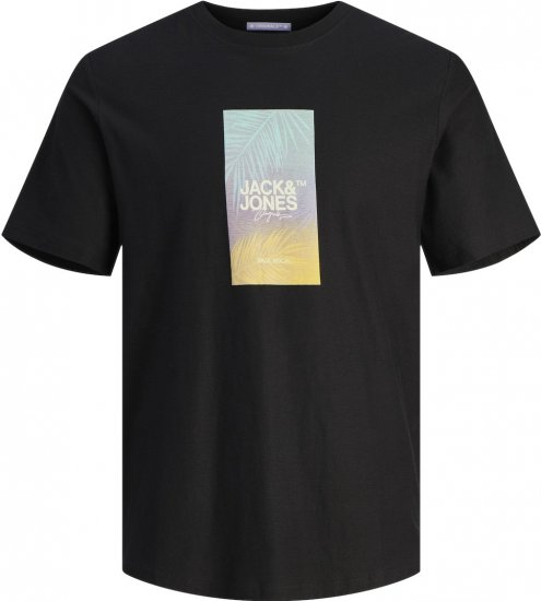 Jack & Jones JORARUBA Sunset Branding T-shirt Black - Marškinėliai - Marškinėliai - 2XL-14XL