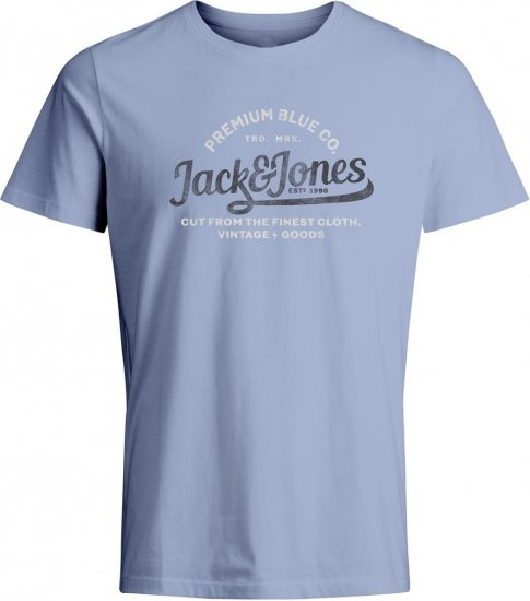 Jack & Jones JPRBLULOUIE SS TEE CREW NECK Cerulean - Marškinėliai - Marškinėliai - 2XL-14XL