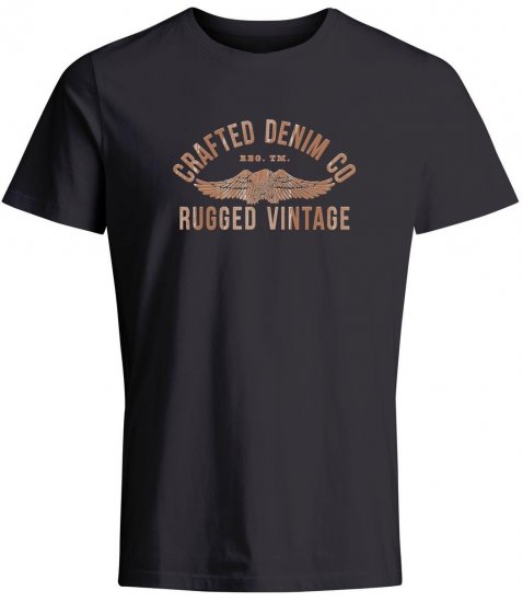 Jack & Jones JPRBLUOLLIE T-shirt Dark Navy - Marškinėliai - Marškinėliai - 2XL-14XL