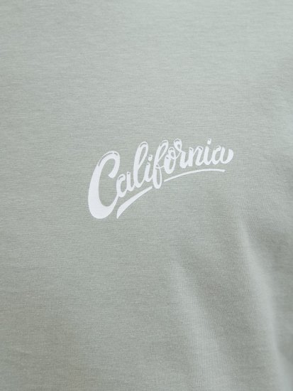 Jack & Jones Zekiel Crew Neck T-Shirt Iceberg Green - Marškinėliai - Marškinėliai - 2XL-14XL