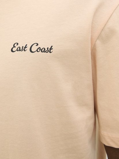 Jack & Jones Zekiel Crew Neck T-Shirt Peach Parfait - Marškinėliai - Marškinėliai - 2XL-14XL