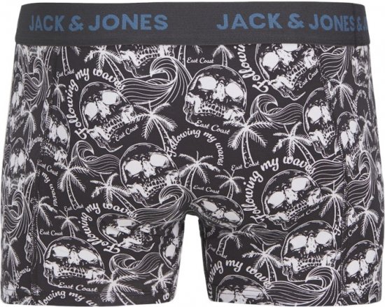 Jack & Jones Damon Skull Trunks 3-Pack Black - Apatinis trikotažas ir Plaukimo apranga - Apatinis trikotažas - 2XL-8XL