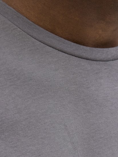 Jack & Jones Jaxon Crew Neck T-Shirt Castlerock - Marškinėliai - Marškinėliai - 2XL-14XL