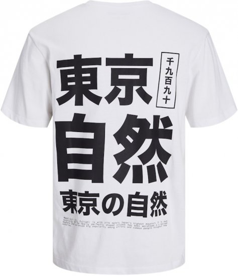 Jack & Jones Ayce Crew Neck T-Shirt White - Marškinėliai - Marškinėliai - 2XL-14XL