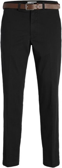 Jack & Jones Ollie Franco Chino Pants with Belt Black - Džinsai ir kelnės - Džinsai ir Kelnės - W40-W70