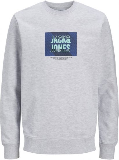 Jack & Jones HUDSON Sweatshirt White Melange - Megztiniai ir džemperiai - Megztiniai ir Džemperiai - 2XL-14XL
