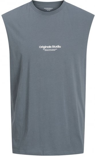 Jack & Jones VESTERBRO Sleeveless T-Shirt Stormy Weather - Marškinėliai - Marškinėliai - 2XL-14XL