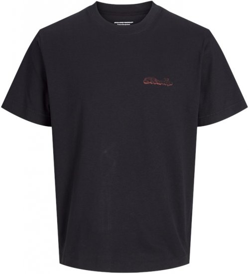 Jack & Jones Retiro Crew Neck T-Shirt Black - Marškinėliai - Marškinėliai - 2XL-14XL