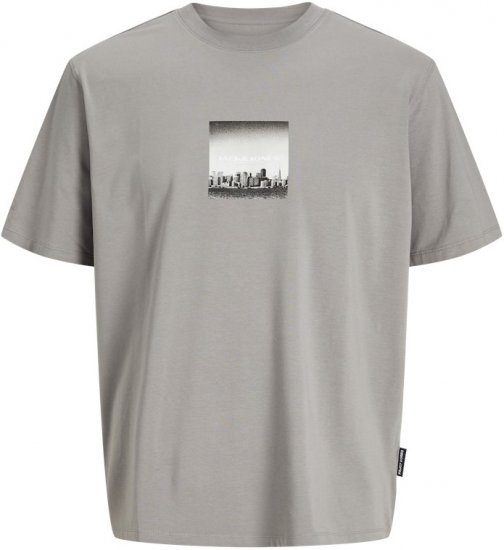 Jack & Jones Pacer Photo Branding Crew Neck T-Shirt Grey - Marškinėliai - Marškinėliai - 2XL-14XL