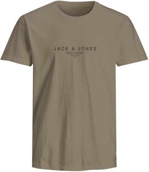 Jack & Jones Harris Crew Neck T-Shirt Brown - Marškinėliai - Marškinėliai - 2XL-14XL