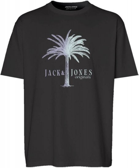 Jack & Jones Split Gradient Crew Neck T-Shirt Black - Marškinėliai - Marškinėliai - 2XL-14XL