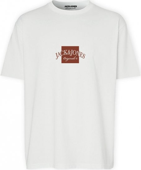 Jack & Jones Boston Crew Neck T-Shirt Bright White - Marškinėliai - Marškinėliai - 2XL-14XL