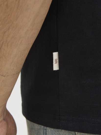  Jack & Jones Tavira Aop Pocket Crew Neck T-Shirt Black - Marškinėliai - Marškinėliai - 2XL-14XL