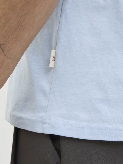 Jack & Jones Tavira Aop Pocket Crew Neck T-Shirt Skyway - Marškinėliai - Marškinėliai - 2XL-14XL