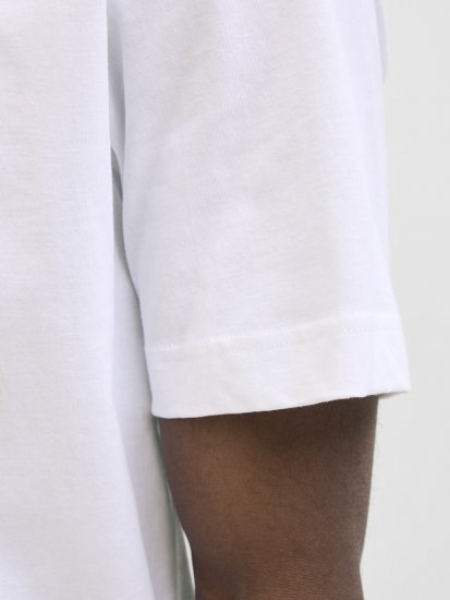 Jack & Jones Calma Crew Neck T-Shirt Bright White - Marškinėliai - Marškinėliai - 2XL-14XL