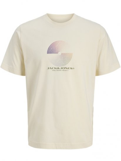 Jack & Jones Calma Crew Neck T-Shirt Sweet Corn - Marškinėliai - Marškinėliai - 2XL-14XL