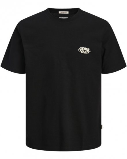  Jack & Jones Tavira Type Crew Neck T-Shirt Black - Marškinėliai - Marškinėliai - 2XL-14XL