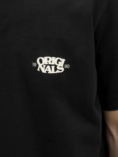  Jack & Jones Tavira Type Crew Neck T-Shirt Black - Marškinėliai - Marškinėliai - 2XL-14XL