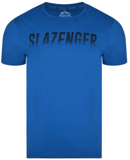 Slazenger Jonathan T-shirt Blue - Marškinėliai - Marškinėliai - 2XL-14XL
