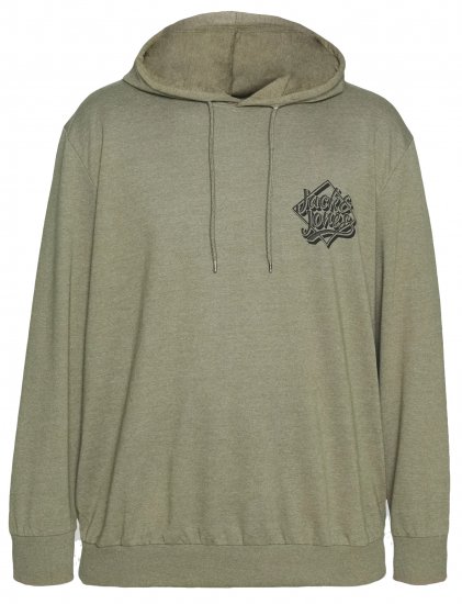 Jack & Jones Jorbrad Hoodie Dusty Olive - Megztiniai ir džemperiai - Megztiniai ir Džemperiai - 2XL-14XL