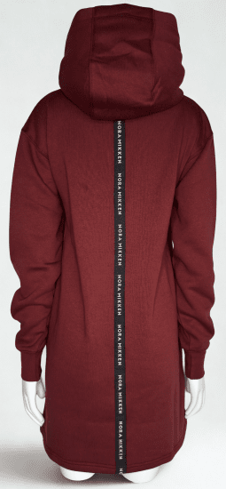 Nora Mikken KADRI WHITE Long Hoodie Burgundy - Megztiniai ir džemperiai - 