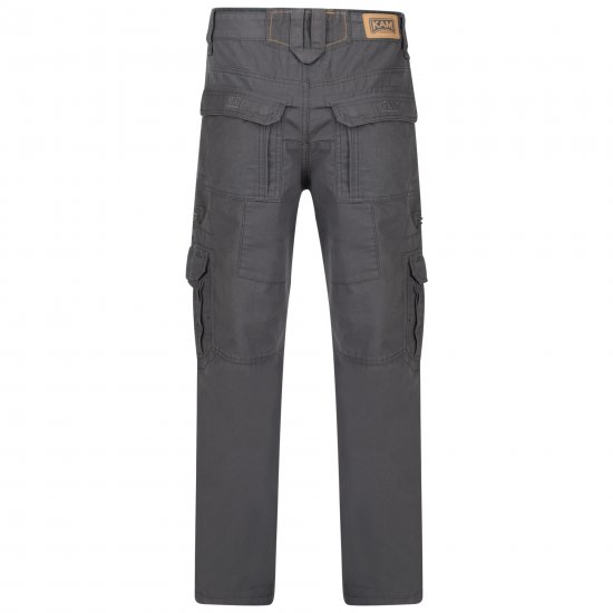 Kam Jeans Cargo Kelnės Pilkos - Džinsai ir kelnės - Džinsai ir Kelnės - W40-W70
