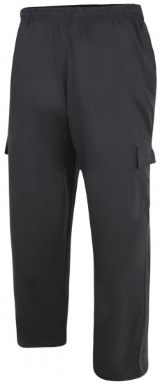 Kam Jeans Lightweight Sweatpants with Cargo pocket Black - Laisvalaikio kelnės ir šortai - Laisvalaikio Kelnės ir Šortai - 2XL-12XL