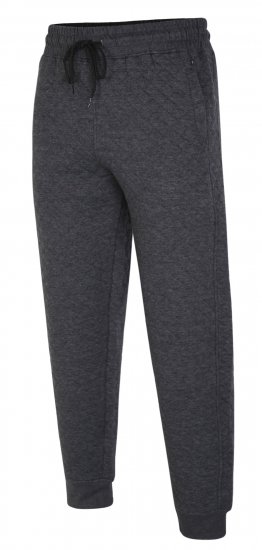 Kam Jeans 238 Quilted Jersey Joggers Charcoal - Laisvalaikio kelnės ir šortai - Laisvalaikio Kelnės ir Šortai - 2XL-12XL