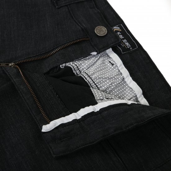 Kam Jeans 264 Slub Weave 5 Pocket Stretch Pants Charcoal - Džinsai ir kelnės - Džinsai ir Kelnės - W40-W70