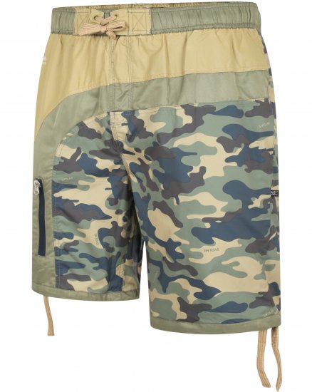 Kam Jeans 3004 Camo Panel Board Swimshorts - Apatinis trikotažas ir plaukimo apranga - Apatinis trikotažas - 2XL-8XL