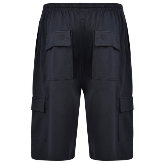 Kam Jeans Cargo Jogger shorts Black - Laisvalaikio Kelnės ir Šortai - Laisvalaikio Kelnės ir Šortai - 2XL-12XL