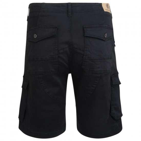 Kam Jeans 320 Cargoshorts Black - Šortai - Šortai - W40-W60