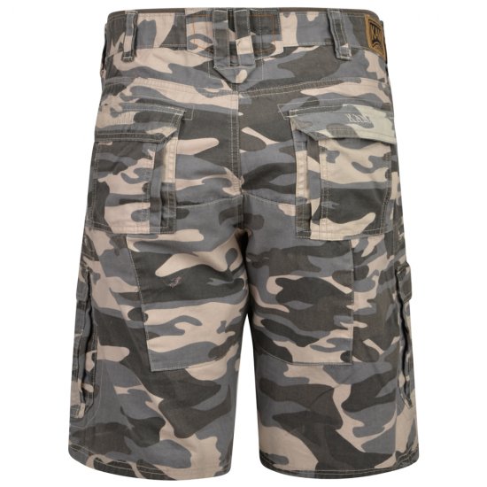 Kam Jeans 329 Short Charcoal Camo - Šortai - Šortai - W40-W60