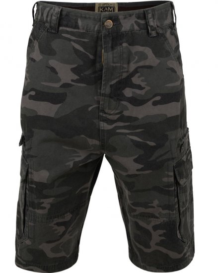 Kam Jeans 329 Short Khaki Camo - Šortai - Šortai - W40-W60