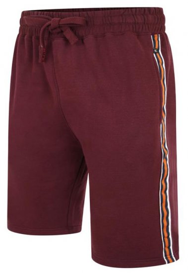 Kam Jeans 3300 Jog Shorts with Side Tape Burgundy - Laisvalaikio kelnės ir šortai - Laisvalaikio Kelnės ir Šortai - 2XL-12XL