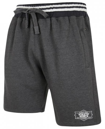 Kam Jeans 3301 Athletic Sports Jog Shorts Charcoal - Laisvalaikio kelnės ir šortai - Laisvalaikio Kelnės ir Šortai - 2XL-12XL