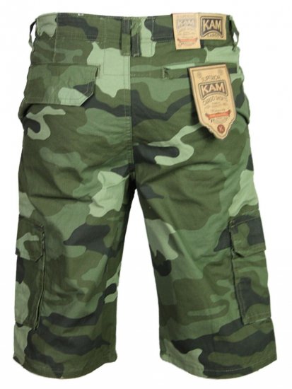 Kam Jeans 330 Cargoshorts Camo - Šortai - Šortai - W40-W60